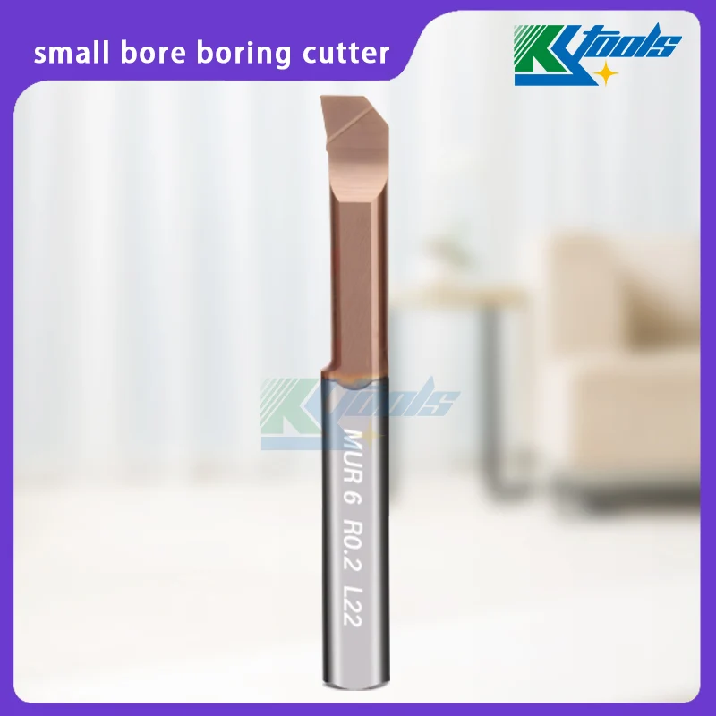 Fresa per alesatura MUR small bore 3 r0.1 4 r0.15 5 r0.15 5 r0.2 6 r0.2 6 r0.4 taglierina per foro interno con apertura piccola portacoltelli da 90 gradi
