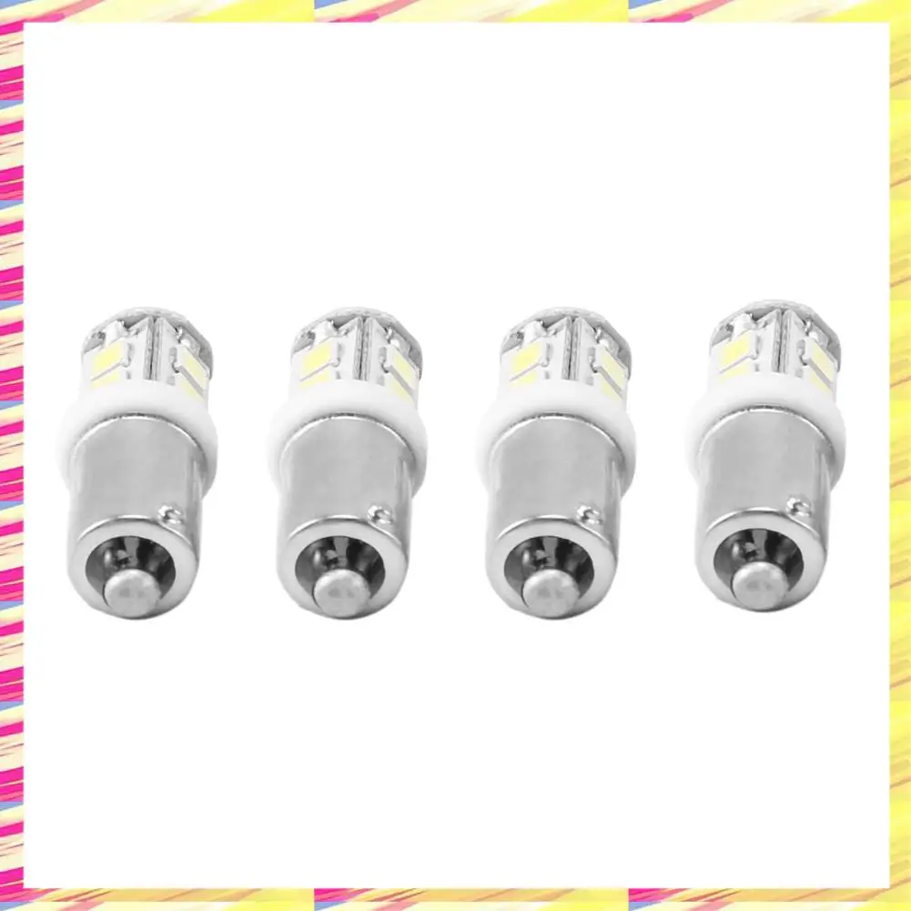 ABJJ 8X T11 BA9S T4W 233 BAYONET 10 SMD LED Car Wedge Interior Side Light Bulb White