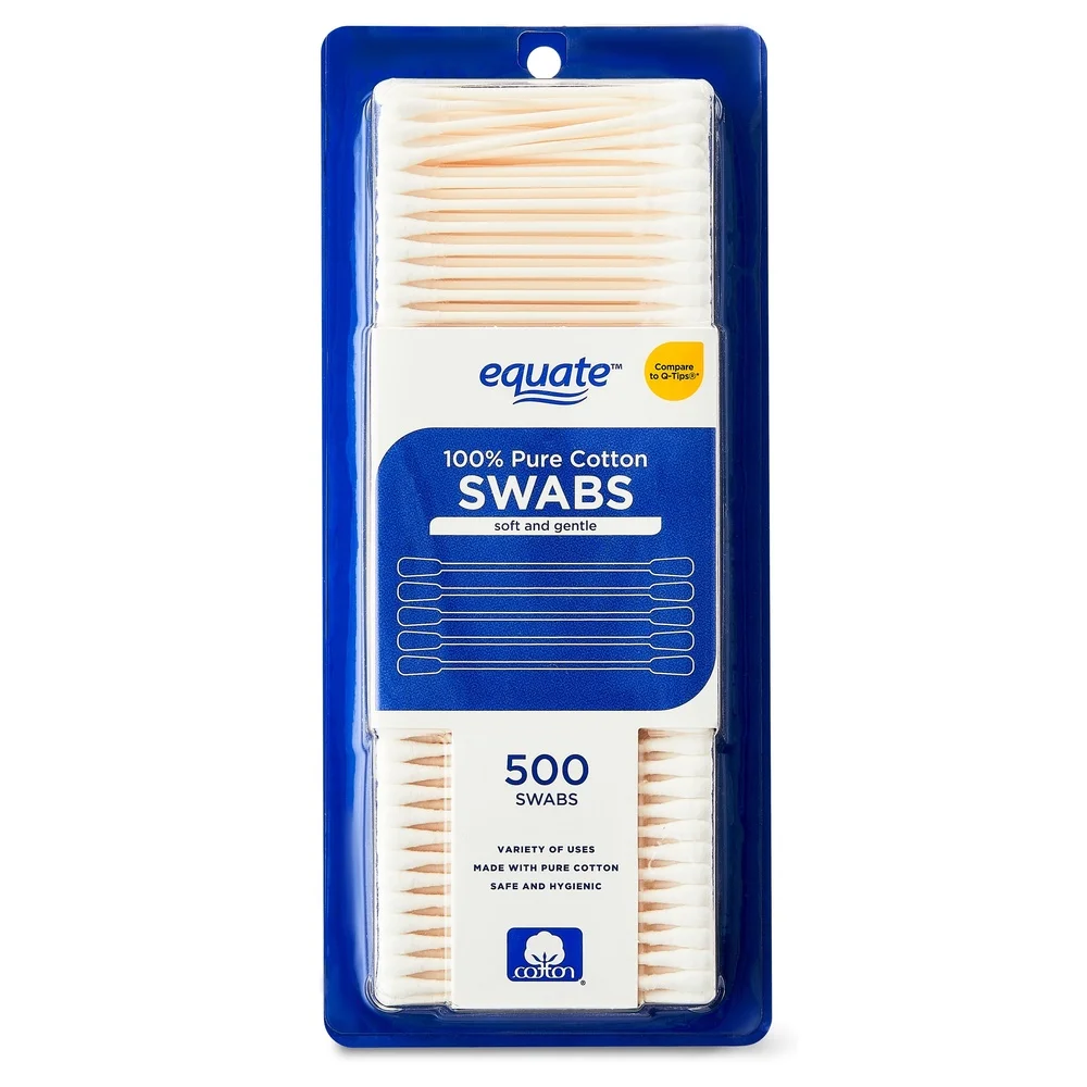 500 Count Cotton Swabs Paper Sticks Personal Care Cleaning Arts Crafts Gentle Hygienic Safe Multifuntional Swabs 12 Pack