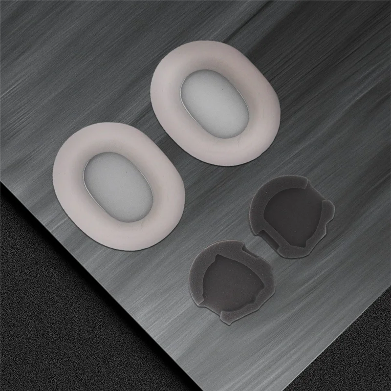 غطاء سماعة الأذن زوج واحد من أغطية سماعات الرأس WH-1000XM5 يمكن استبداله بسهولة سماعة الرأس وأكمام واقية بإبزيم وسادات الأذن باللون البني