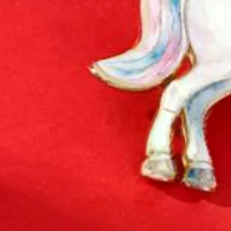 1/4Pcs Cute Cartoon Pony Metal Brooches Zodiac Horse Badge Pins Clothing Backpack Accessories For Women Men New Year Gift