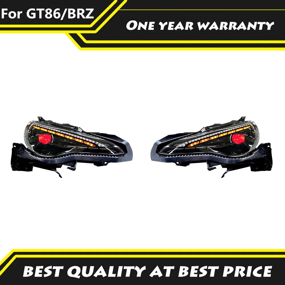 

1 Pair Car LED Sequential Turning Scion FR-S Head Lamp RGB DRL 2012-2021 For Subaru BRZ Toyota GR86 GT86 Headlights Assembly