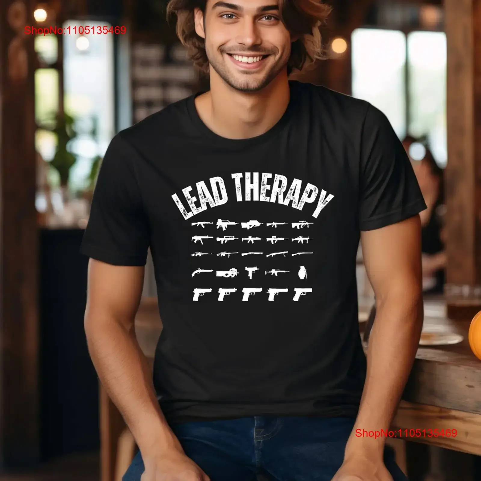 

Gun Lover Lead Therapy Shooting Range T Shirt Second Amendment vintage Washed graphic Slightly fashion Comfortable Casual