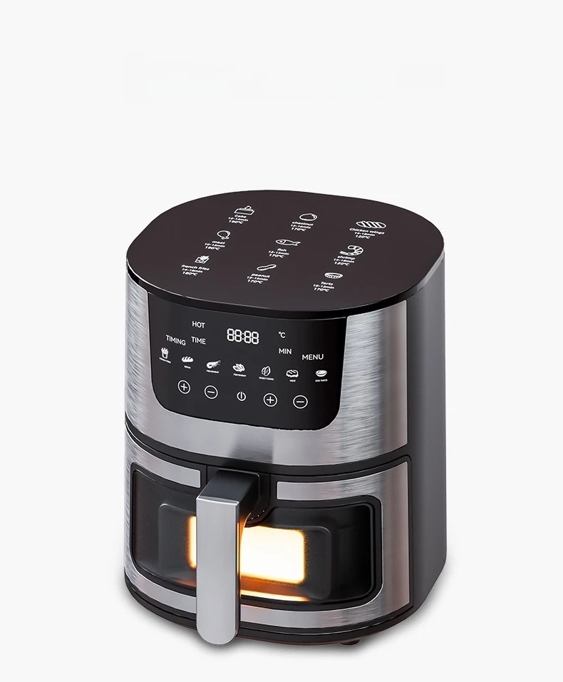 220V & 110V Intelligent Visual Large Capacity Visual Electric Fryer Multifunctional French Fry Machine Electric Fryer