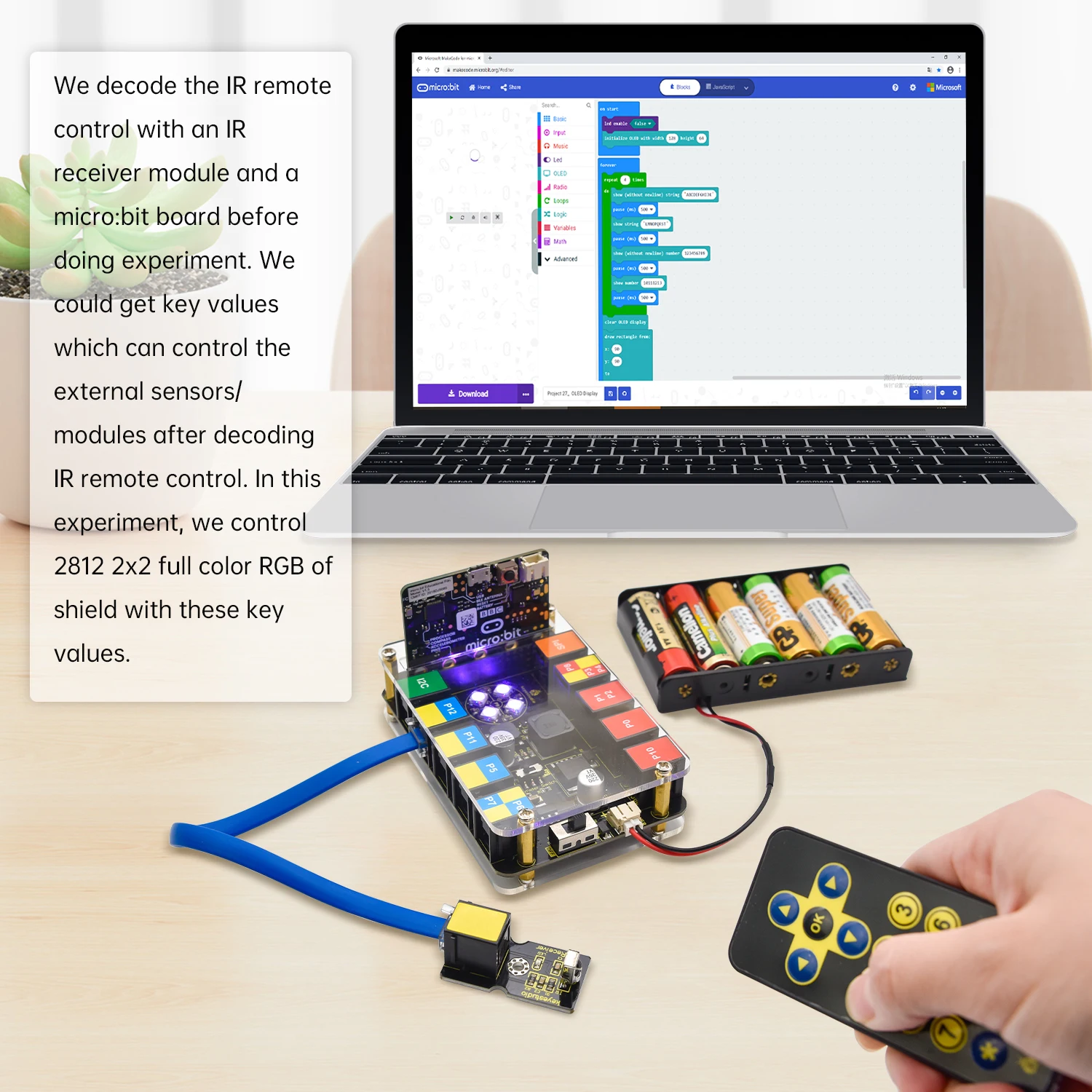 Picture 6: Keyestudio EASY Plug Ultimate Starter Kit for BBC Microbit STEM Education Makecode Programming DIY Electronic Sensor Kit