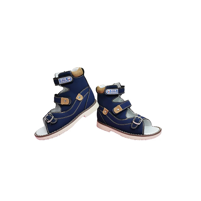 Summer Baby Orthopedic Shoes For Kids Leather Clubfoot Toe Walking Sandals Ankle Support Flat Feet Footwear 2-8Year