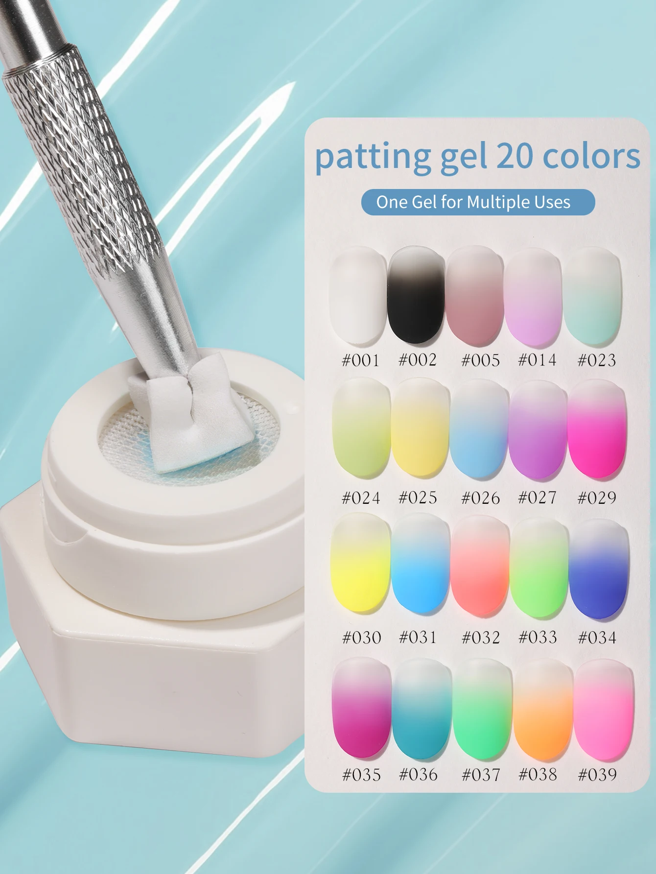 FRESCOBALDI 20-Color Brushable, Highly Saturated Semi-Solid Gel Nail Polish, Suitable for Salon and DIY Use All Seasons