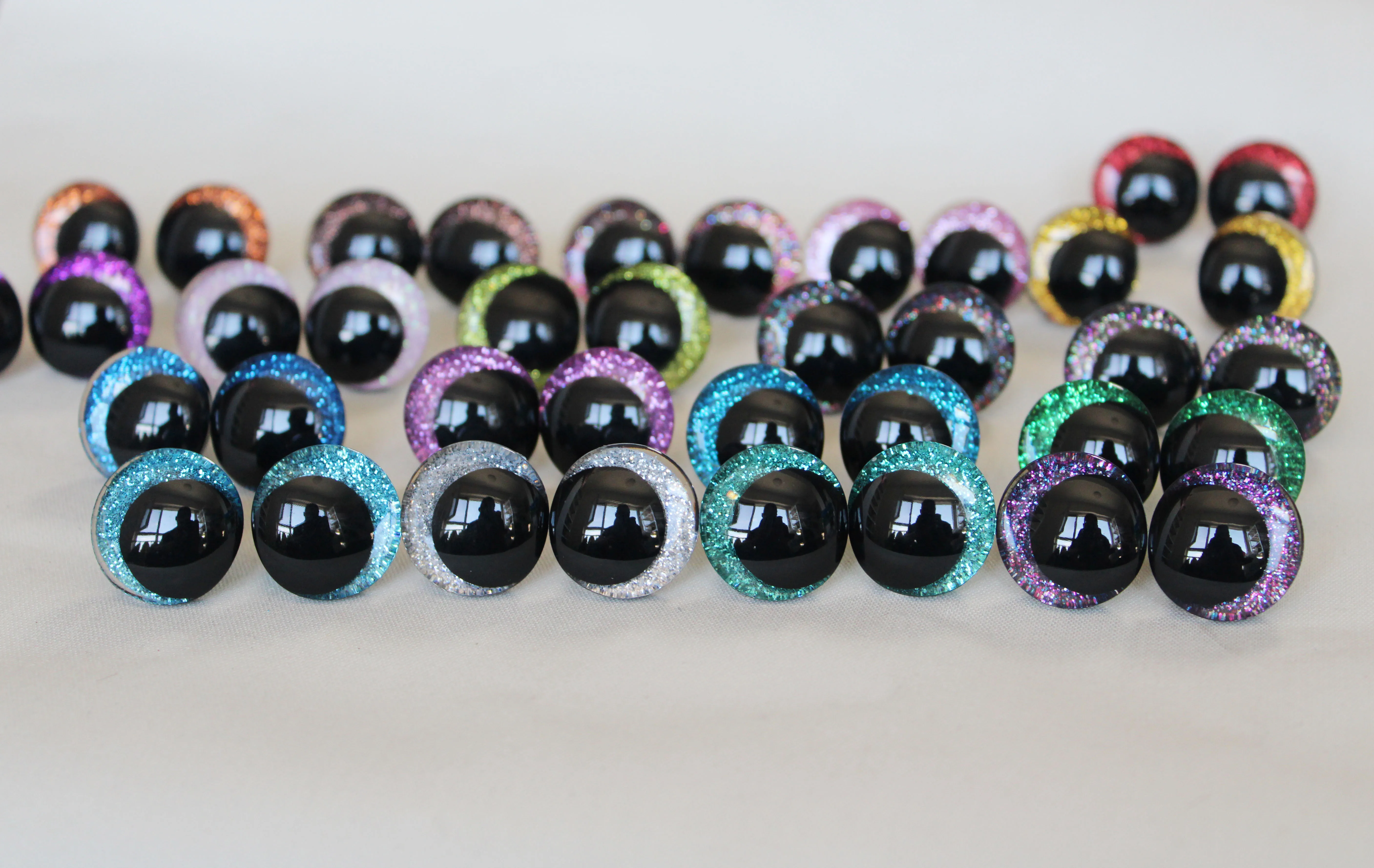 500 teile/los 12mm 14mm 25mm 30mm 3D COMICAL glitter spielzeug augen Mit scheibe FÜR PLÜSCH CRAFT -n19