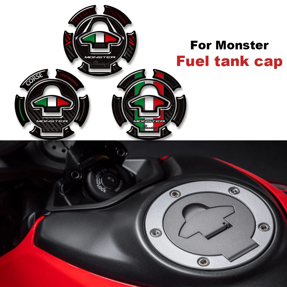 

Motorcycle Fuel Tank Cap Protector Stickers Decals decoration For Ducati Monster 620 696 796 800 950 939 821 797 1000 1200 SP