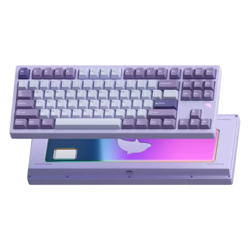 

Dolphin80 Wireless Mechanical Keyboard Kit Tri-mode Bluetooth GASKET Aluminium Custom Hot-swap RGB Gaming Keyboard PC Gifts