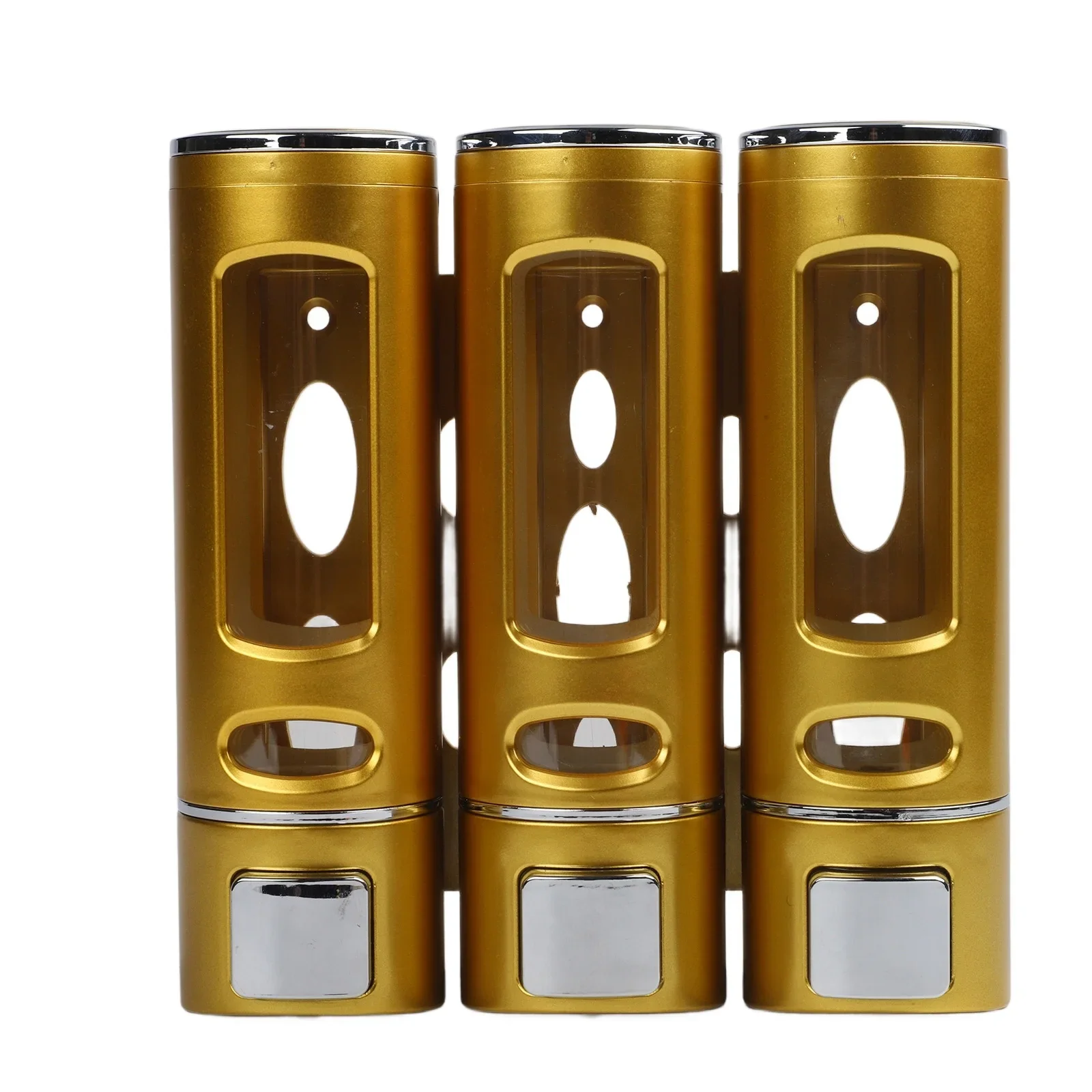 Bathroom Electroplating Bathroom Soap Dispenser Hotel Soap Dispenser Convenient Large Capacity Versatile Wall-mounted Design