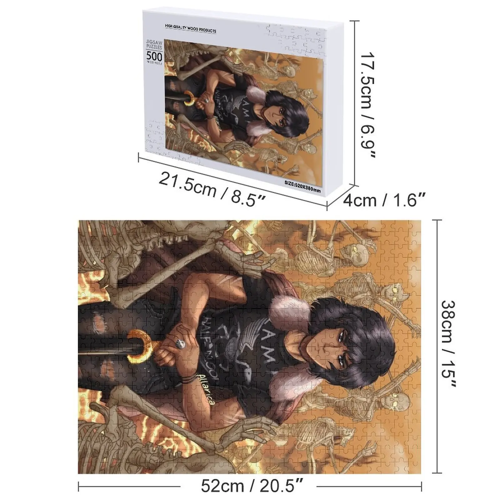 จิ๊กซอว์ไม้รูปนิโค ดิ แองเจิลโกลด์ สำหรับผู้ใหญ่ ของเล่นไม้รูปสัตว์ เกมปริศนาสำหรับเด็ก