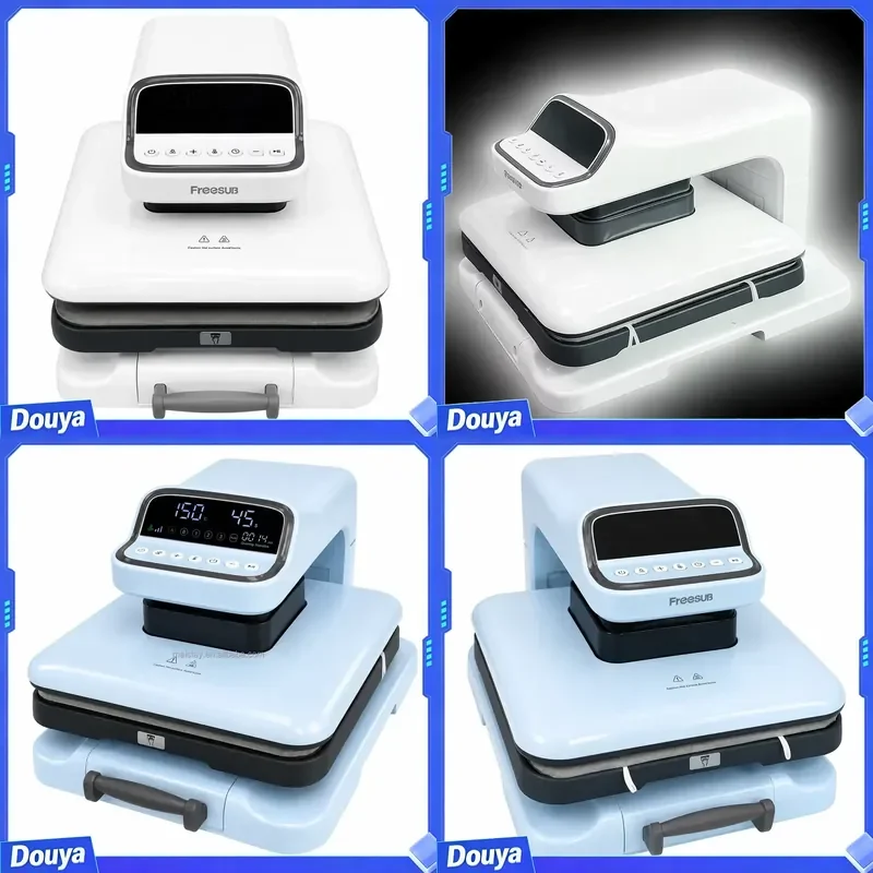 Automatic Electric Heat Press Machine with LCD Touch Screen Auto Press & Auto Lift Slide-Out Drawer for DTF Sublimation