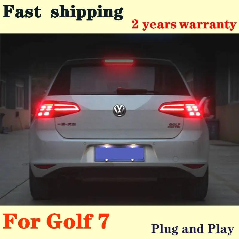 

For VW Golf7 Golf7.5 LED Tail Lights 2013-2020 Golf7 MK7 LED Dynamic Turn Signal Tail Light GTI R20 Rear Lamp Car Accessories
