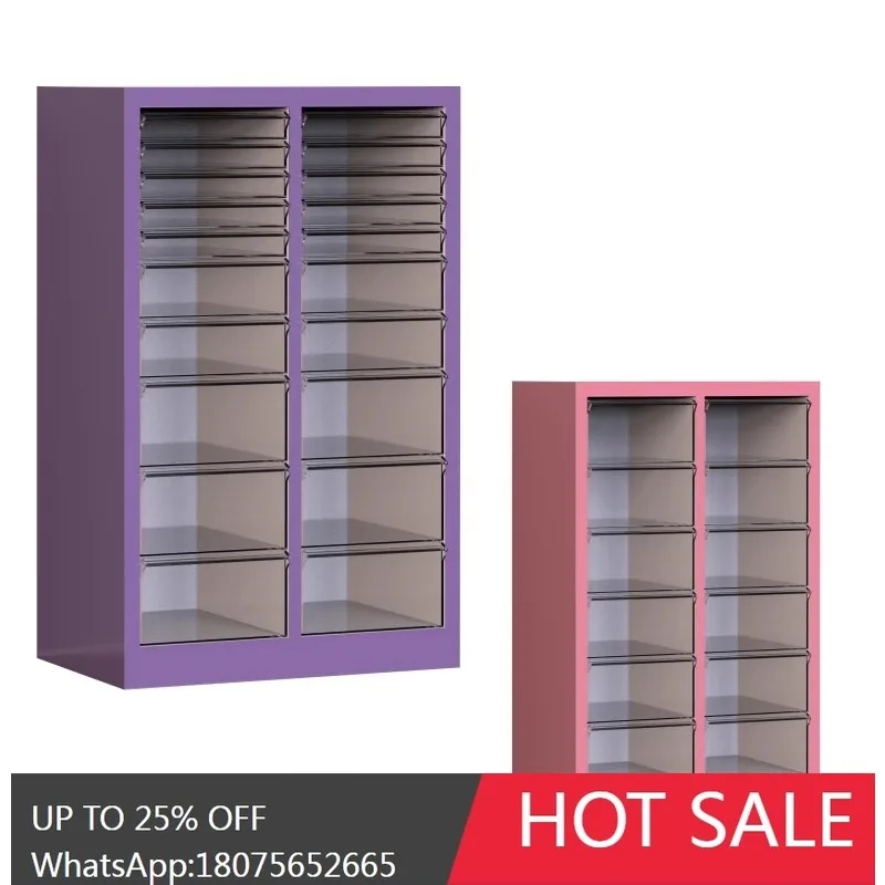 MJY File Storage Cabinet Fabric Sample Classification Movable with Wheels