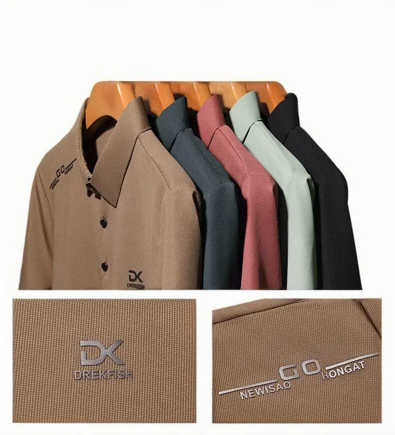 

NF&ZG Men's fashion cool short-sleeved T-shirt 2025 summer new thin casual POLO shirt men
