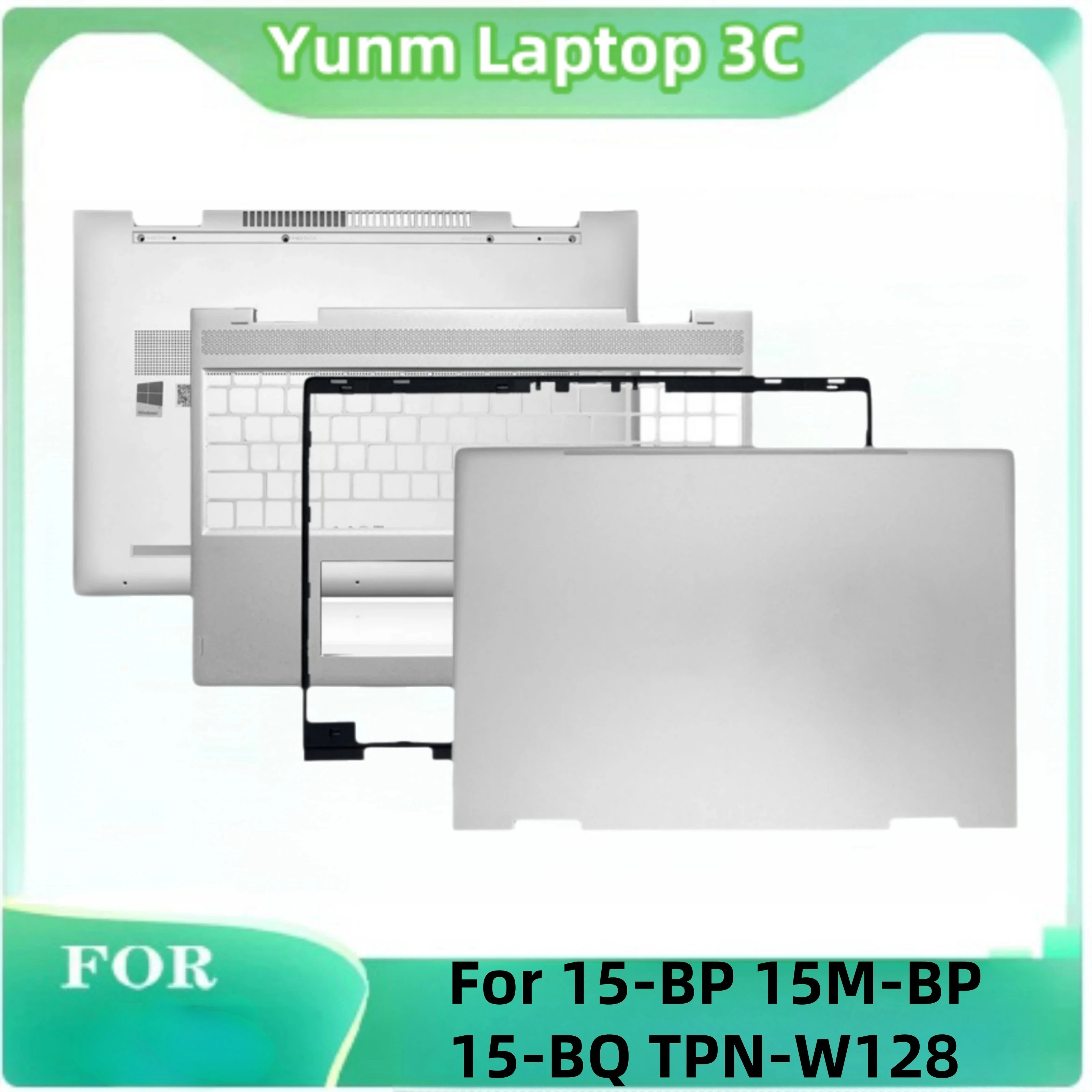 

New Original For ENVY X360 15-BP 15M-BP 15-BQ TPN-W127 TPN-W128 Laptop LCD Back Cover/Front Bezel/Hinge/Bottom Cover Silver