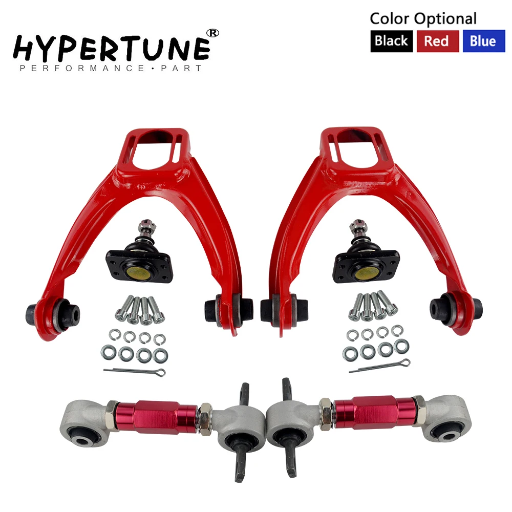 Hypertune - FRONT UPPER CONTROL ARM TUBE CAMBER KIT FOR 96-00 CIVIC  LX DX EK EJ TUBULAR + 92-00 Adjustable Rear Camber Arms