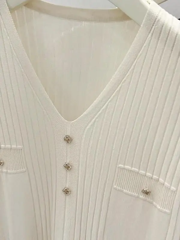 Loose Fit Ice Silk Strap Vest Women's Summer Thin Svel Top Sweet Sle Long Sve Ultra ort Length Faionable