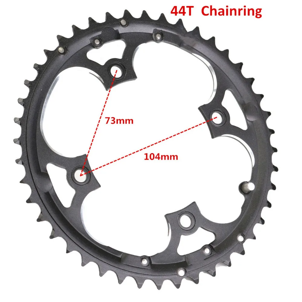 Bike Replacement Chainring 22T 32T 44T Carbon Steel Bike Crankset Chain Ring MTB Road Bike Chainwheel for 7-8-9 Speed Shimano - view 5