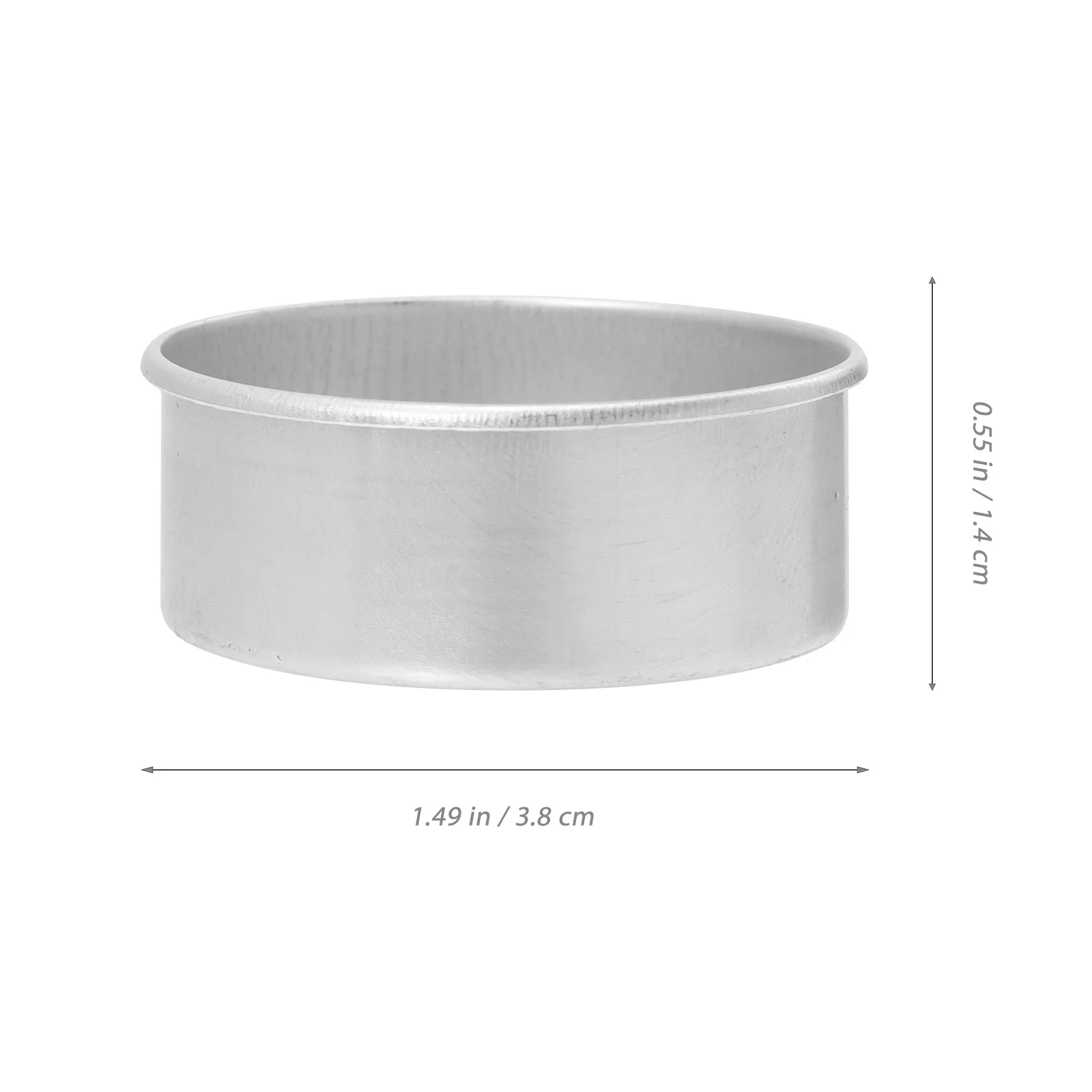 

100pcs Aluminum Base 3 8x1 4cm Tea Lights Making Wax Empty Cup Metal DIY Container Holder Seal Strip Hardware