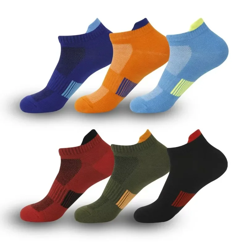 

1/6 Pairs Fashionable New Casual and Comfortable Men's Short Socks for Spring Sweat Absorbing Breathable and Versatile Socks