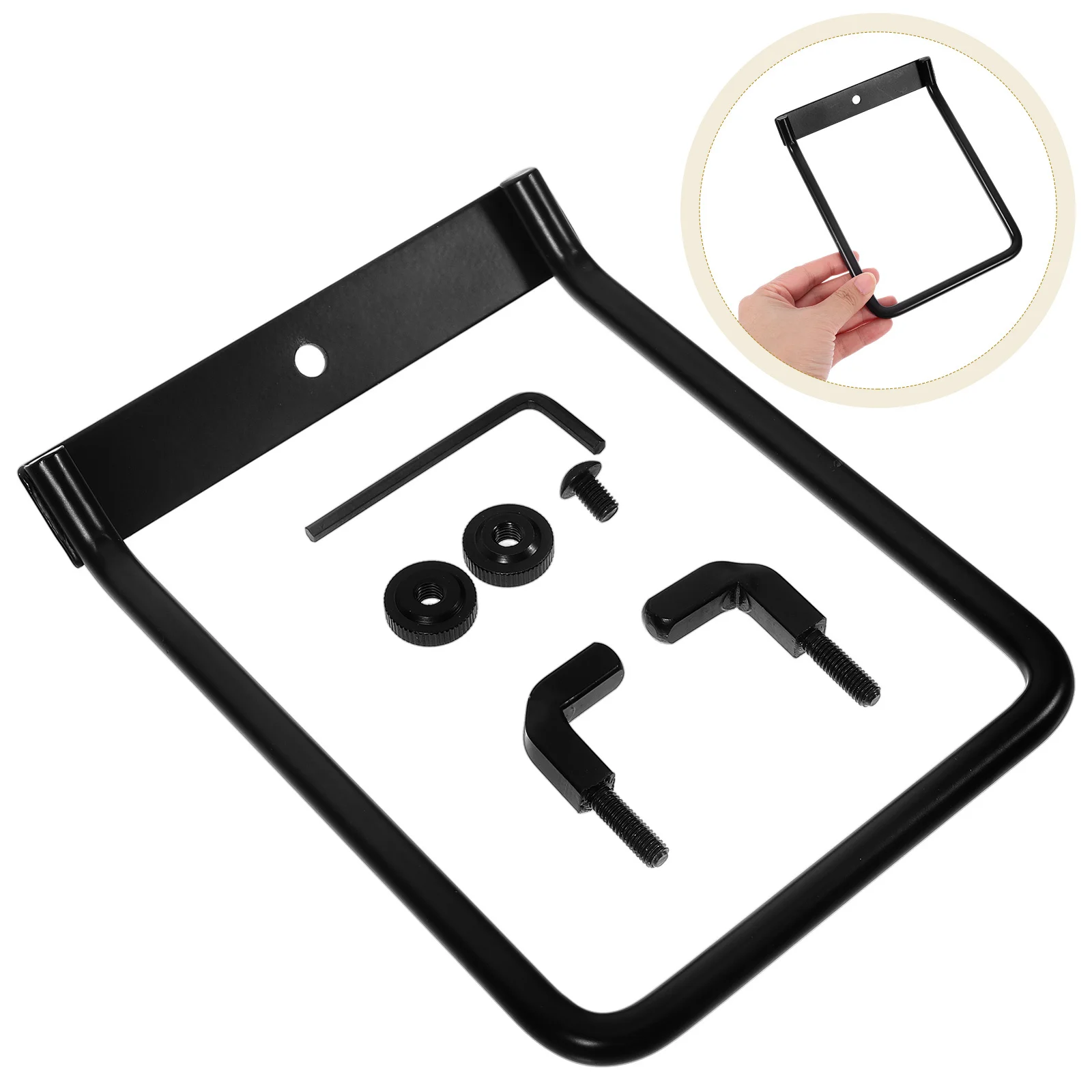 

Desk Calendar Stand Holder Parts Solid Wood Flip Bracket Hanger Iron for Classroom