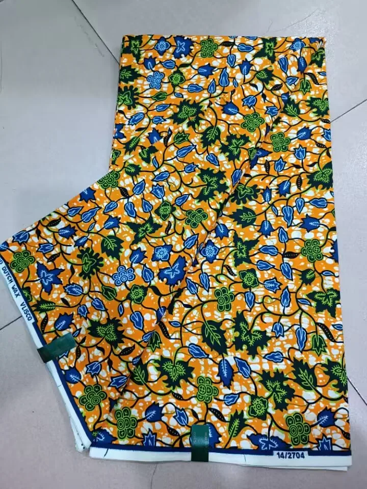 Ankara Wax Fabric 2023 High Quality Pagne Wax Print 100% Cotton Soft Guaranteed Veritable African Real Wax Fabric For Dresses