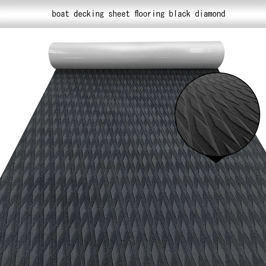 240*60cm EVA Foam Boat Deck Self-Adhesive Flooring Sheet Non-Skid Traction Pad Grip Mat Kayak Yacht SUP Board Canoe Golf Cart RV