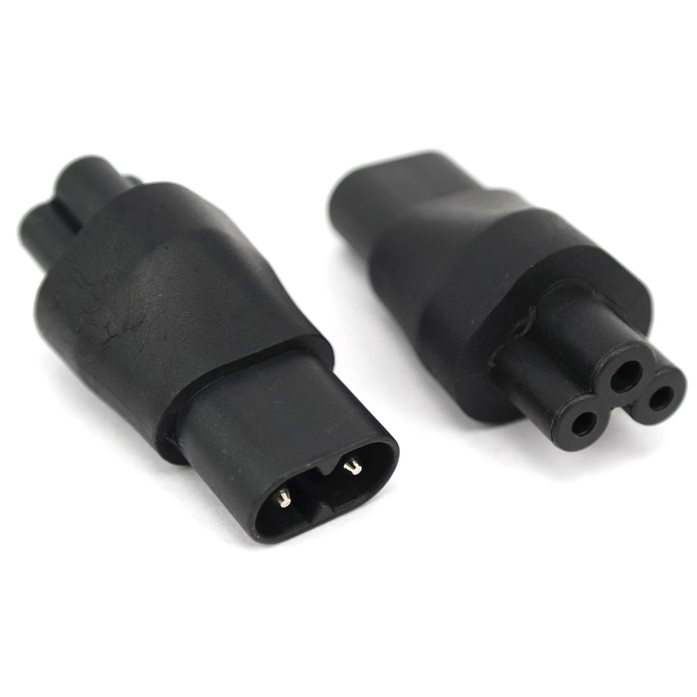 IEC 320 C5 to C8 adapter, IEC 320 C8 to C5 C6 TO C7 ,2-Pin C7 Para EC 3Pin Female to 2Pin Male female power adapter AC Converter