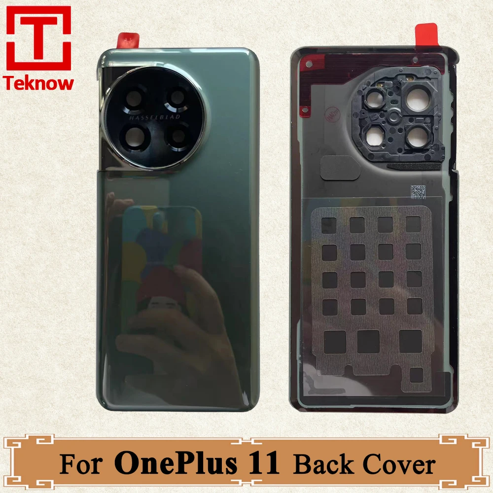 Original New Back Battery Cover For OnePlus 11 Back Battery Door PHB110 CPH2449 CPH2447 Housing Case Rear Glass Camera Lens