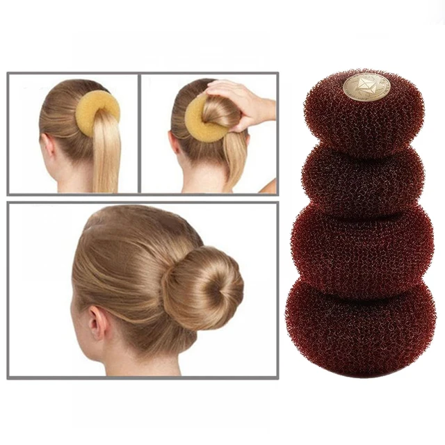 Brązowy 1 szt. O średnicy 6-13cm magiczny ekspres do przyrząd do koka z włosów francuski elegancki damski damski pączki bajgiel na rolkach akcesoria do stylizacji