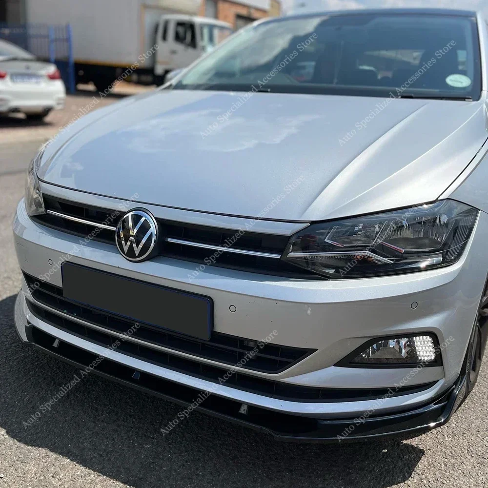 Separador de alerón de parachoques delantero, 3 uds., para Volkswagen Virtus Trendline MT MSI TSI Comfortline 2017-2021, kit de carrocería difusor Tuning