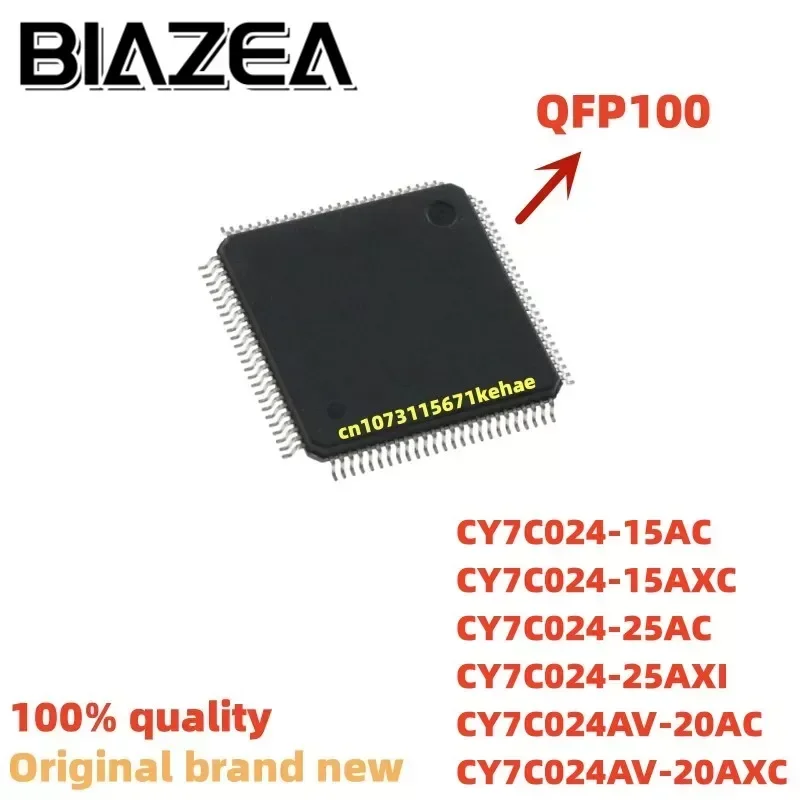 1piece CY7C024-15AC CY7C024-15AXC CY7C024-25AC CY7C024-25AXI CY7C024AV-20AC CY7C024AV-20AXC QFP100 Chipset