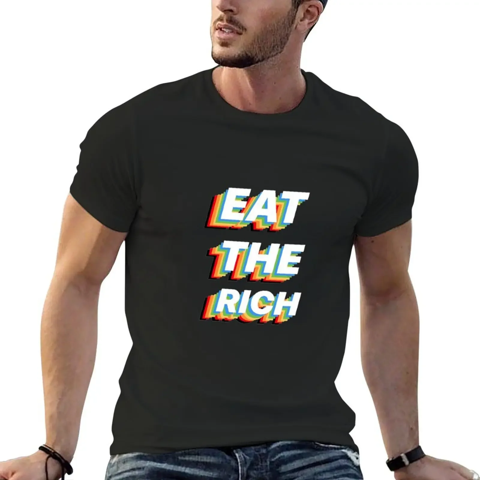 

EAT THE RICH T-Shirt graphic shirts oversized t shirt mens graphic t-shirts hip hop