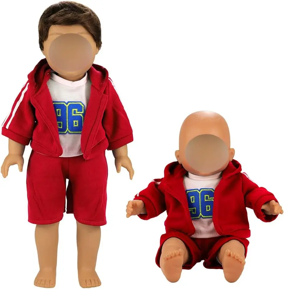 BARWA Boy Doll Clothes 6 Sets Boy Doll Clothes Daily Casual Clothes Outfits Compatible for 14 to 16 Inch Baby Doll and 18 Inch