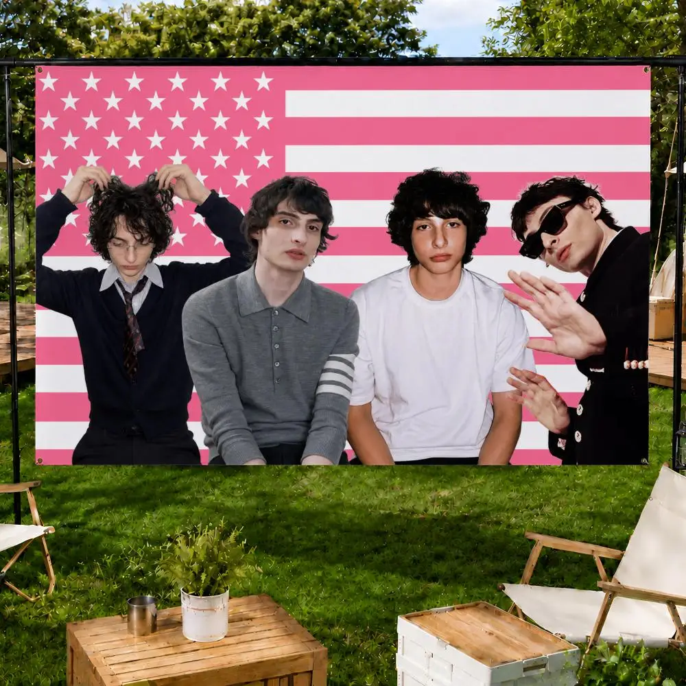 Actor SciFi Finn Wolfhard Flags Fan support, home, dormitory, wall decoration, outdoor camping, party banners, gifts