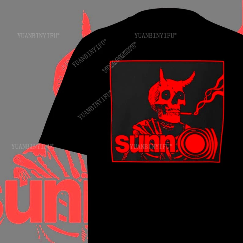 

SUNN O))) Футболка Doom Metal Band Merch Готическая одежда Подарки для готической моды, готическая Death New Metal Band, с коротким рукавом