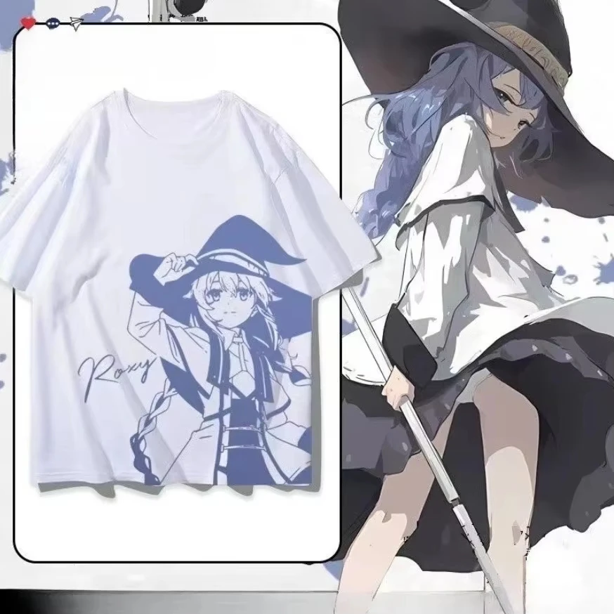 T-Shirt unisexe à manches courtes pour femmes et hommes, Mushoku Tensei Roxy Migurdia, périphérique d'anime, Cosplay, confortable