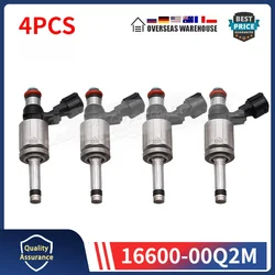 4PCS Fuel Injectors 16600-00Q2M For Renault Nissan JUKE QASHQAI HRA2DDT 1.2 1660000Q2M 16600-00Q2A 166005721R 175226637R