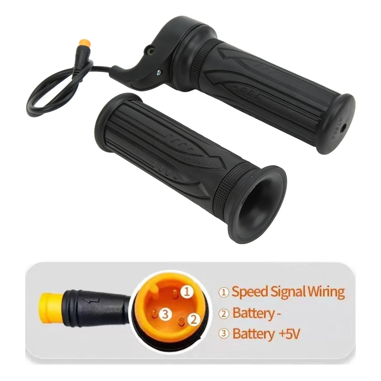 

1 пара, водонепроницаемый разъем дроссельной заслонки для электрического велосипеда, 20X ручка дроссельной заслонки скорости скутера для руля 22,2 мм