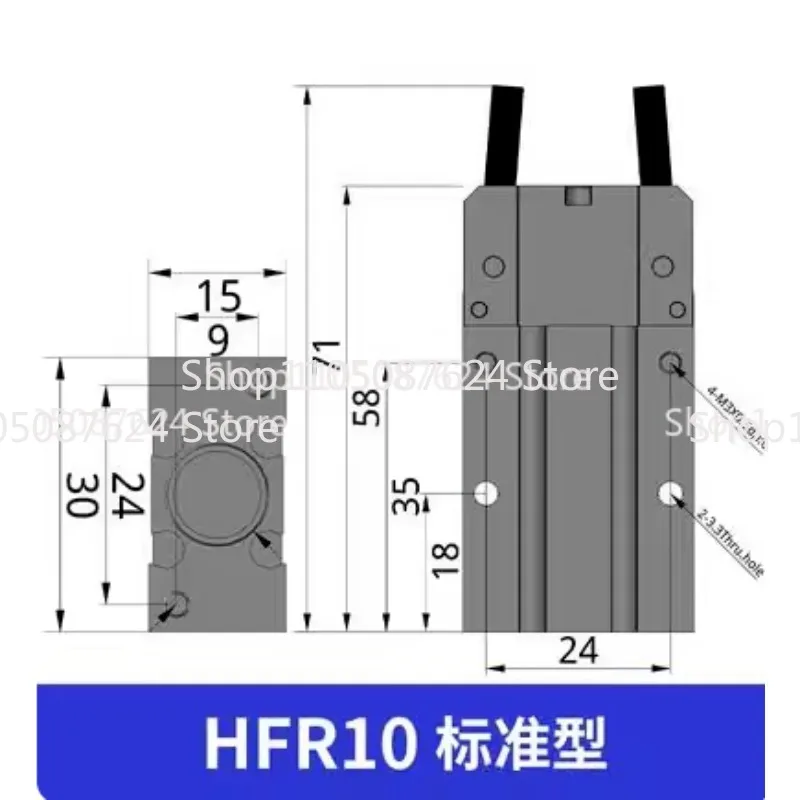 Brand new  pneumatic finger parallel cylinder HFR10N HFR16N HFR20N HFR25N HFR32N
