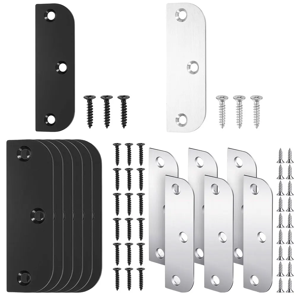 

Набор из 6 штук: Заполнительные пластины для дверных петель из нержавеющей стали, 8.89x2.89 см, для кромки двери, мебельная фурнитура