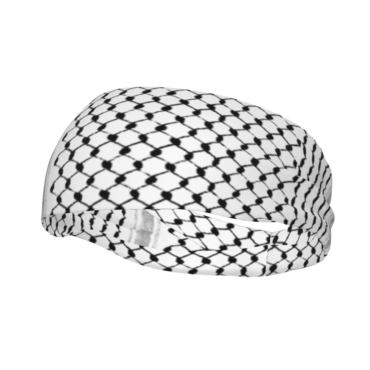 Hatta Kufiya Arabic Keffiyeh Sport Safety Sweatbands Palestine Sweat Headband Gym Fitness Hair Bandage Headwear Sweat Wash Bands