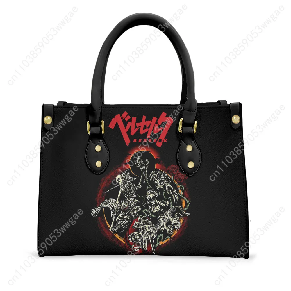 Berserk Tote Bag Purse Womens Men High Quality Personalized Text Image PU Leather Customized Handbag Commuter Shopping Gift Bags