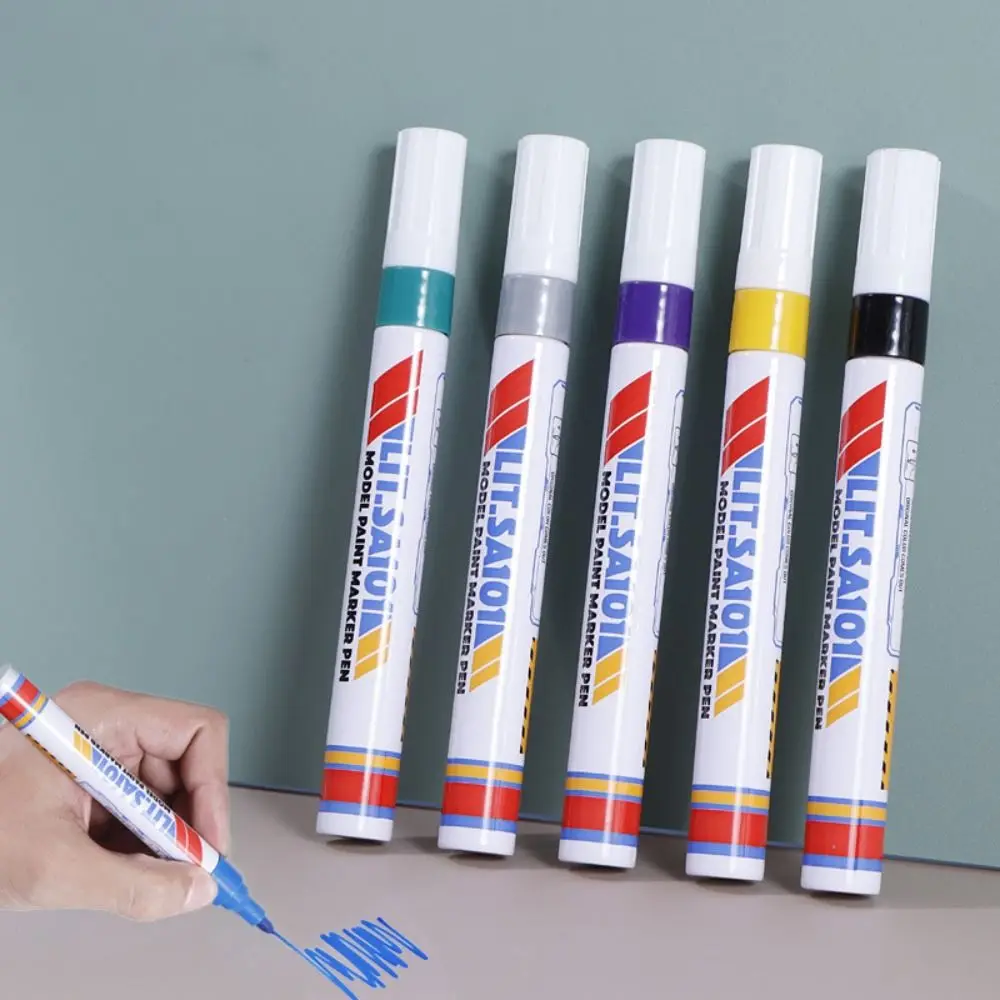 

Colorful Marker Pen Waterproof Tire Tread Art Marker Pen Set Oil Based Complementary Colour Permanent Paint Marker Fabric