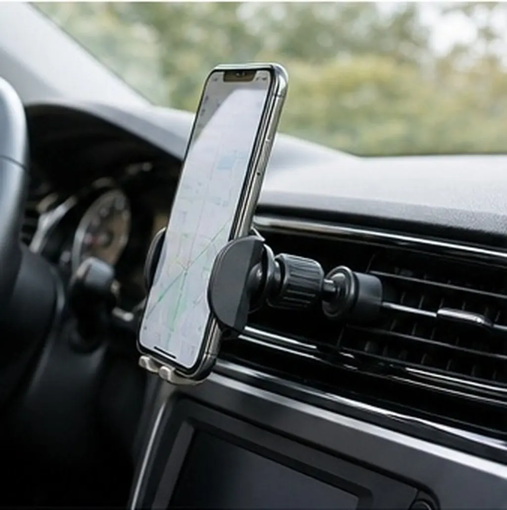 Car Phone Air Vent Holder Base with Universal Ball Head Interface Sturdy Vent Clip Mount for Secure Handsfree Navigation Calls