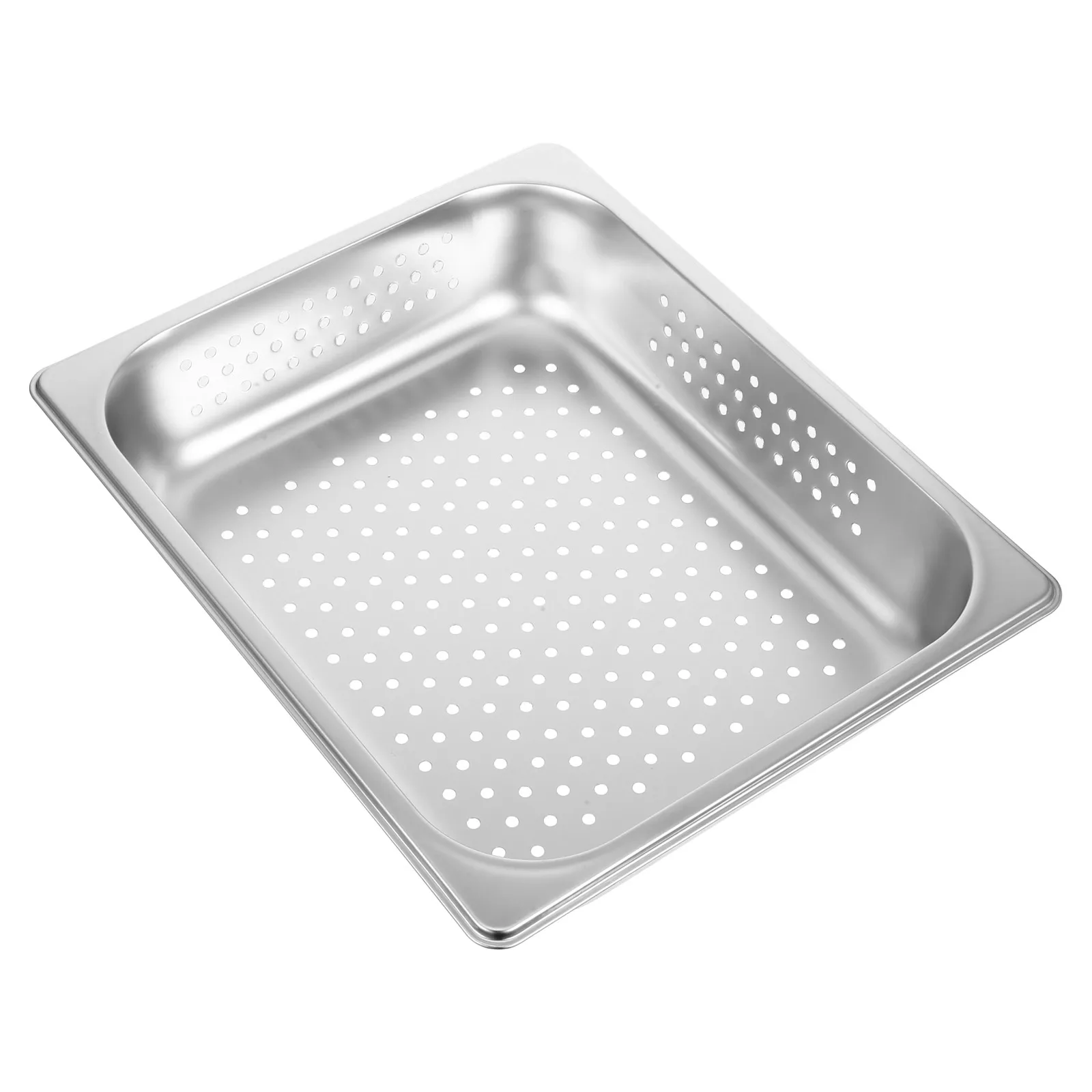 

Stainless Steel Colander Large Capacity Vegetable Fruit Washing Thick Metal Household Efficient Drainage