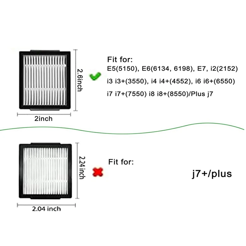ชุดอะไหล่สําหรับ Irobot Roomba E I & J Series I7 I7 +/Plus I3 I3 + I4 I5 J5 I6 I6 + I8 I8 + E5 E6 E7 อะไหล่เครื่องดูดฝุ่น