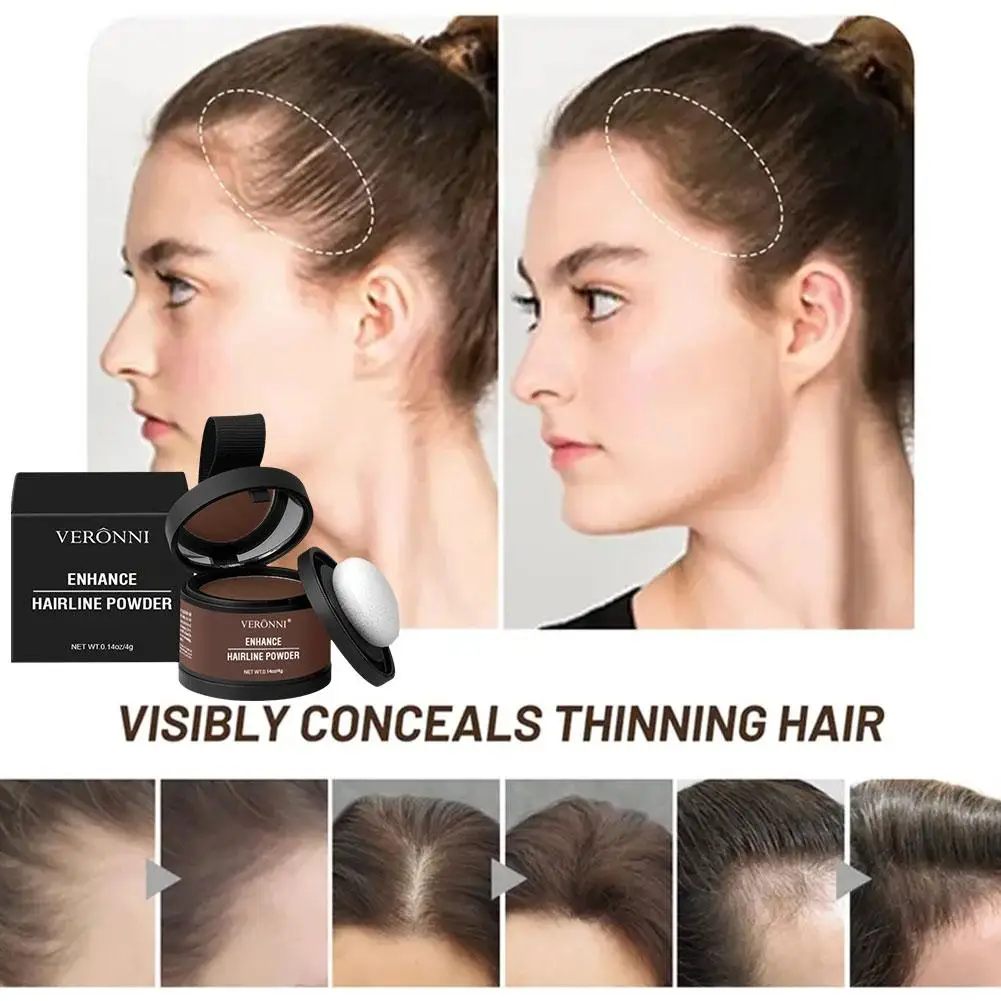 

Volumizing Hair Fluffy Powder Instantly Black Root Cover Natural Shadow Concealer Instant Hair Powder Hair Coverage Line Up R5M9